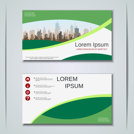 Modern business visiting card vector templateのイラスト素材