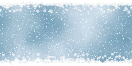 Christmas and New Year vector background with stars and snowflakesのイラスト素材