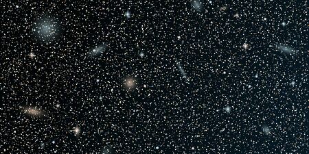Night sky background with stars,  nebula and galaxies