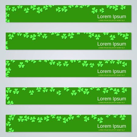St.Patrick's Day web banners  collectionのイラスト素材
