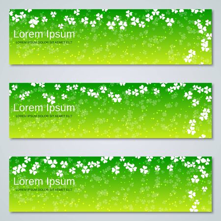 St.Patrick's Day web banners  collectionのイラスト素材