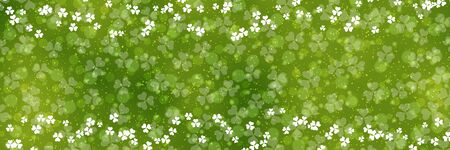 St.Patrick's Day green vector banner templateのイラスト素材