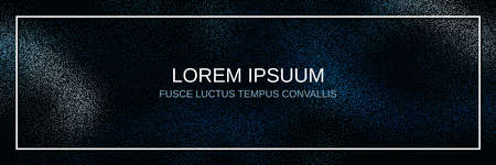 Abstract dotted vector banner template. Futuristic style background with white frameのイラスト素材