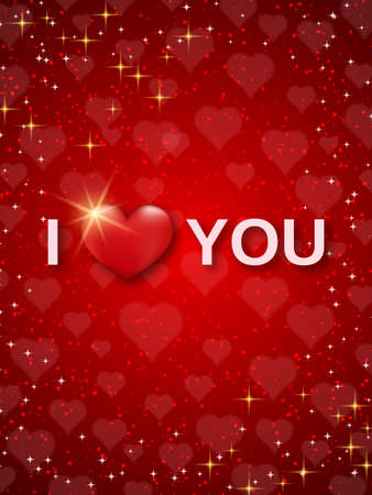 Valentine's Day invitation card, flyer, booklet vector design templateのイラスト素材