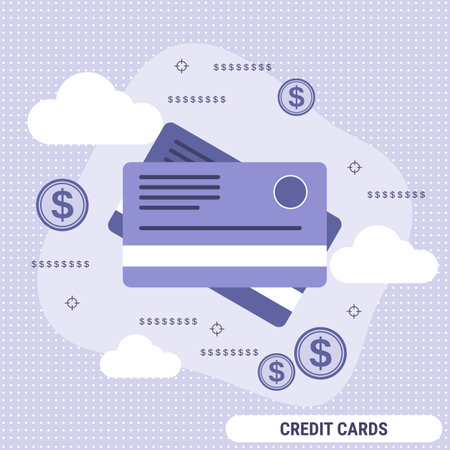 Credit card flat design style vector concept illustrationのイラスト素材