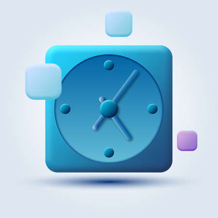 Time control cartoon style vector concept illustration
