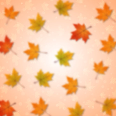 Autumn background with maple leaves. Vector illustration.のイラスト素材