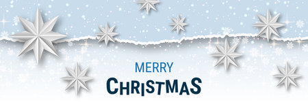 Christmas and New Year luxury vector background with stars and snowflakes. Design for banner, flyer, invitation card, coupon, voucherのイラスト素材