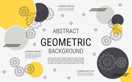 Digital technology vector concept illustration. Abstract geometric style background. Design for banner, booklet, brochure cover, flyer, presentationのイラスト素材