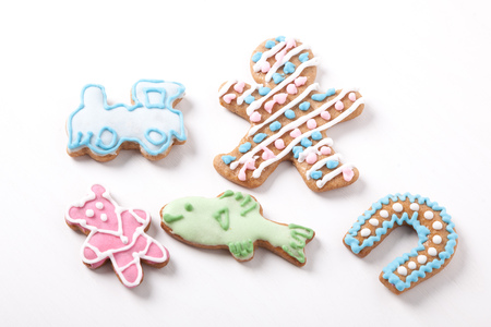 gingerbread pastry - classic Christmas cookiesの写真素材