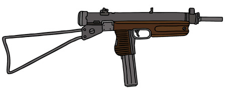 Old tommy small, hand drawn vector illustrationのイラスト素材