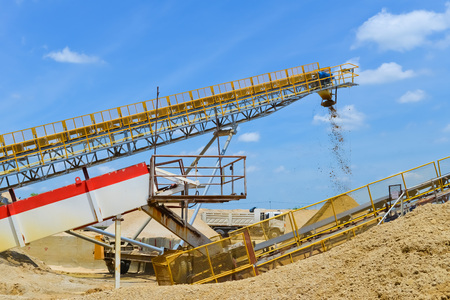 Sand miningの写真素材