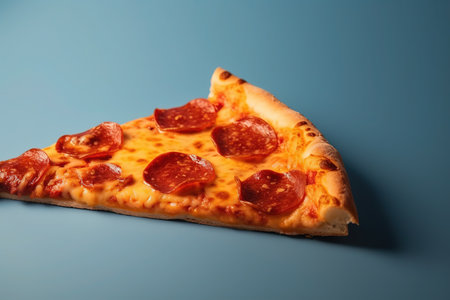 Delicious hot pizza. A slice of pizza isolated. high quality photoの写真素材