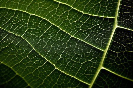 The texture of a tree leaf. macro texture of leaves. The background is a leaf of a tree. high quality photoの写真素材