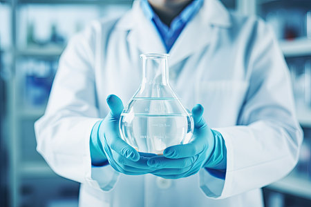 Medical doctor with two hands in position to hold something. high quality photoの素材