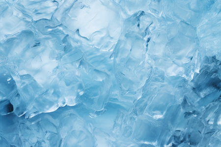 Pieces of ice close-up, melting ice water temperature below zero degrees. High quality photo