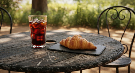 Charming outdoor cafÃ©の素材