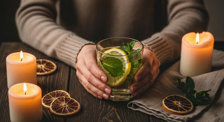 Evening Detox with Candlelightの素材