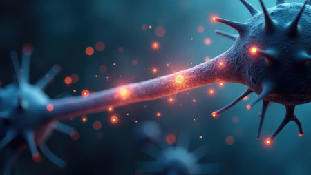 Step-like molecular view of chemical signal transfer between neuronsの素材