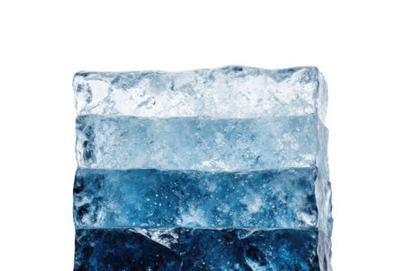 Dividend Reinvestment Over Decades as Glacier Layersの写真素材