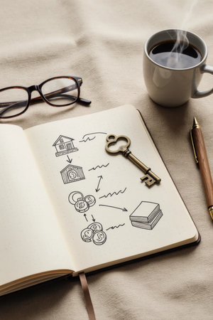 Analog ritual of unlocking long-term wealth strategiesの素材