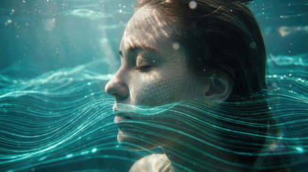 Immersive Data Flow: Submerged in the Digital Oceanの素材