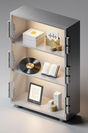 Organized visual storage of diversified passive income assetsの素材