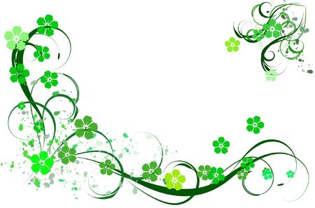 decorative pattern green pattern abstraction background flowersの写真素材