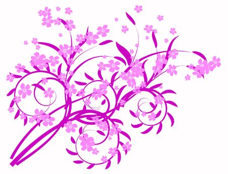 lilac abstraction decorative pattern flowersの写真素材