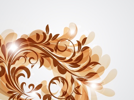 floral decoratively romantically abstraction illustrationのイラスト素材