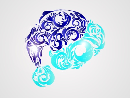 red Santa Claus hat on white background のイラスト素材