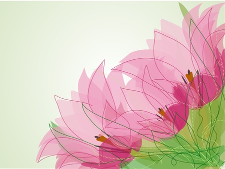 flower decoratively romantically abstraction illustrationのイラスト素材