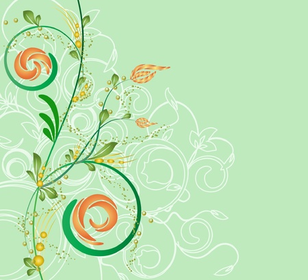 floral creative decorative abstract background のイラスト素材