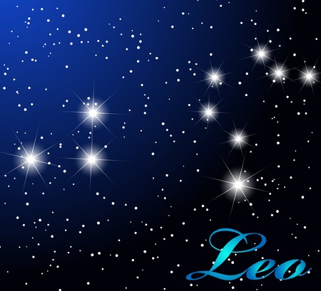 Leo astrological horoscopeのイラスト素材