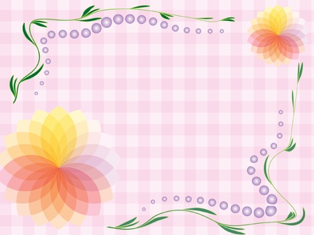 flower abstract decorative patternのイラスト素材