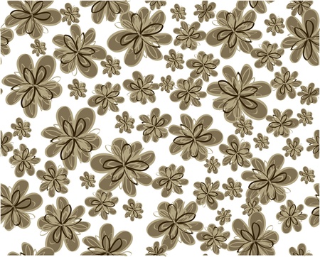 seamless vector flower patternのイラスト素材