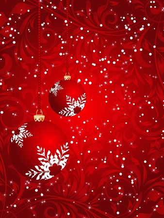 stylized Christmas cardのイラスト素材