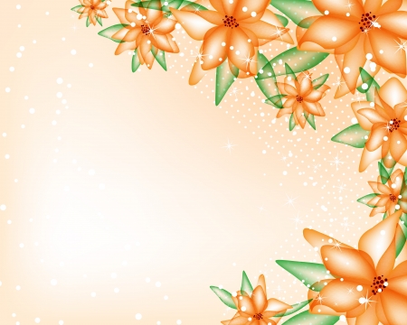 vector flower background for invitationのイラスト素材