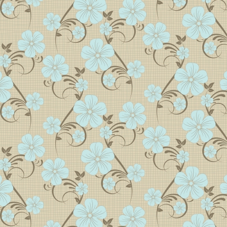  flower pattern backgroundのイラスト素材