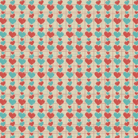 abstract Valentines day vector pattern backgroundのイラスト素材