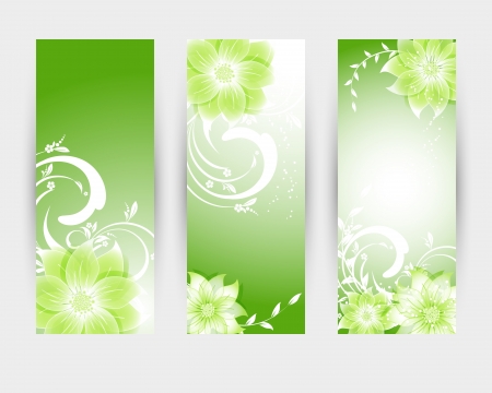 floral decorative banner. abstract background のイラスト素材
