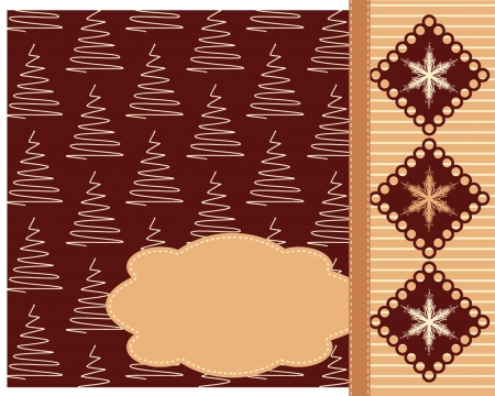 Christmas scrapbook card. のイラスト素材