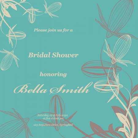 Wedding or invitation card. abstract vector flower pattern backgroundのイラスト素材