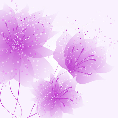 abstract vector flower background のイラスト素材