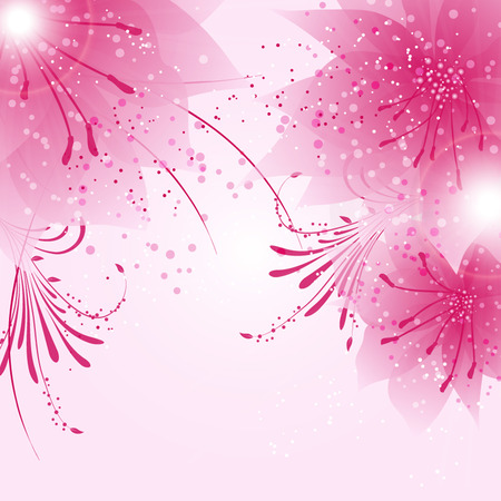 abstract vector flower background  のイラスト素材