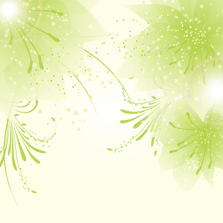 abstract vector flower backgroundのイラスト素材