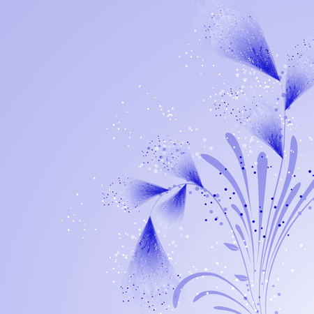 abstract vector flower background のイラスト素材