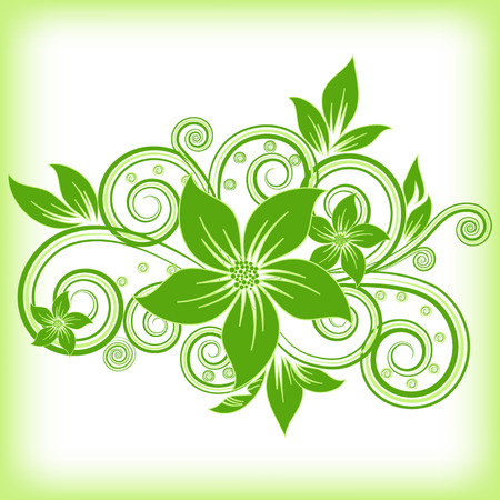 abstract vector flower backgroundのイラスト素材