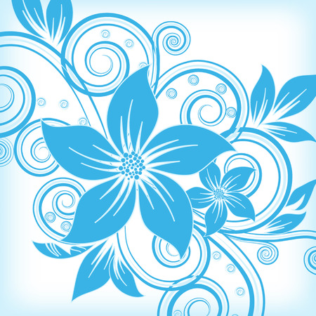 abstract vector flower background のイラスト素材