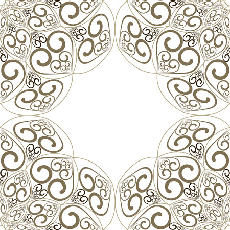 Vector 
Rosettes pattern, Decorative Elementsのイラスト素材
